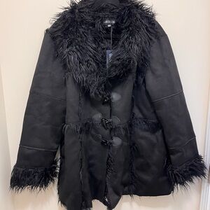 CURRENT MOOD fuzzy beautiful coat